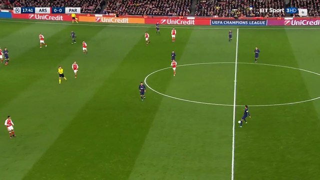 Edinson Cavani | Arsenal 0 - 1 PSG