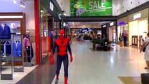 Superheroes in Real Life! Spiderman Fun in The Mega Shopping Center