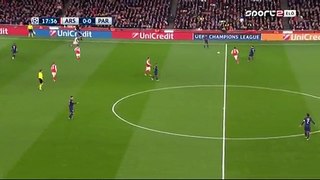 0-1 Edinson Cavani Goal - Arsenal 0-1 PSG - 23.11.2016 HD