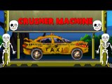 Taxi | Scary Dump Yard | Crusher Machine | scary videos | learn transports