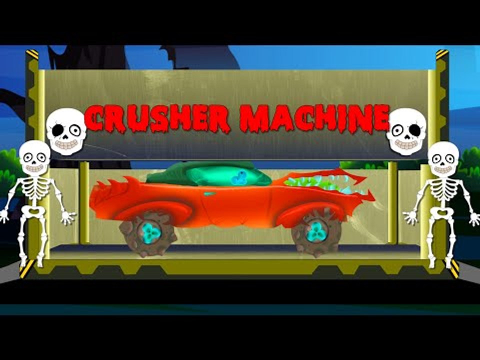 Scary Dump Yard | Cars | Halloween Videos | learn vehicles