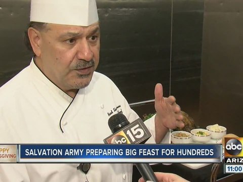 Salvation Army preparing for big Thanksgiving feast