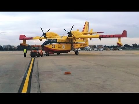 Incendi in Israele, in soccorso Canadair dei Vigili del Fuoco italiani (24.11.16)