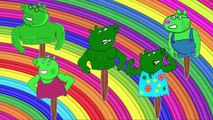 Five Little Hulk Peppa Jumping on the Bed | Five little monkeys jumping on the bed