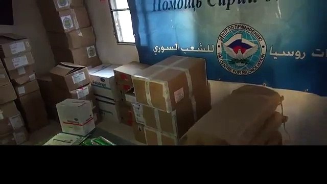 Российские военные доставили медицинскую помощь, подаренную сербским правительством в больницы в западной части города А