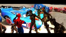 SPIDERMAN vs Groot   custom Superman Lightning McQueen Cars Disney Pixar Nursery Rhymes