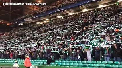 Celtic fans try to inspire side ahead of huge clash with Barcelona