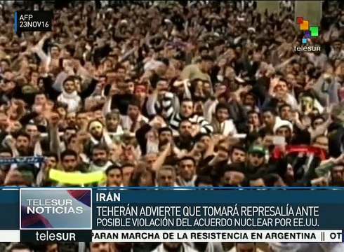 Irán tomará represalias si EE.UU. viola acuerdo nuclear