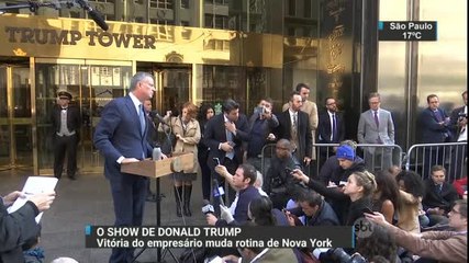Esquema de segurança na porta da casa de Trump muda rotina de Nova York