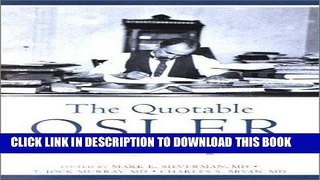 [PDF] The Quotable Osler Popular Collection
