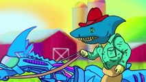 My Cute Shark Attack Cartoon #20 (Dancing Dino Vs. Shark Babies!  BEST OF) kids cartoons!