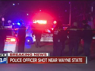 Wayne State University police officer shot