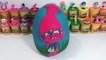huevo gigante sorpresa de trolls en español 2016 poppy huevo de plastilina de play doh egg surprise