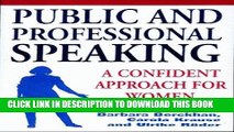 [READ PDF] Kindle Public and Professional Speaking; A Confident Approach for Women Full Book