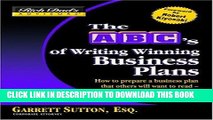 KINDLE Rich Dad s AdvisorsÂ®: The ABC s of Writing  Winning Business Plans: How to Prepare a