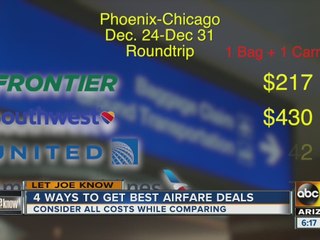 Let Joe Know: Here’s how to get the best deals for your holiday flight