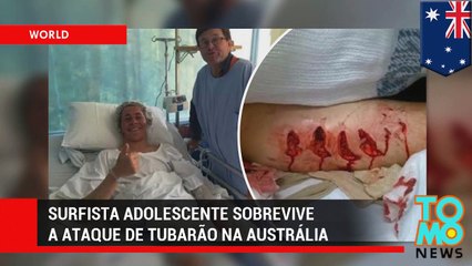 Surfista adolescente sobrevive a ataque de tubarão na Austrália.