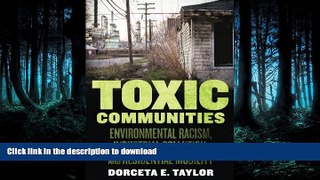 READ  Toxic Communities: Environmental Racism, Industrial Pollution, and Residential Mobility