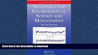 FAVORITE BOOK  Statistics for Environmental Science and Management, Second Edition (Chapman