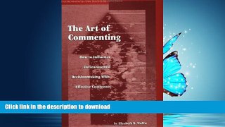 FAVORITE BOOK  The Art of Commenting: How to Influence Environmental Decisionmaking with