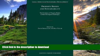 FAVORITE BOOK  Property Rights and Sustainability (Legal Aspects of Sustainable Development)