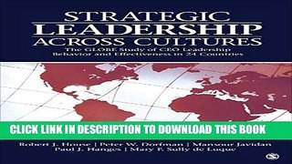 KINDLE Strategic Leadership Across Cultures: GLOBE Study of CEO Leadership Behavior and