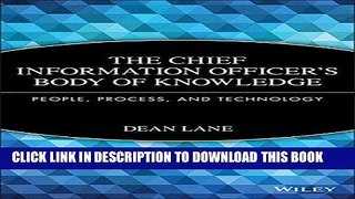 EPUB The Chief Information Officer s Body of Knowledge: People, Process, and Technology PDF Online
