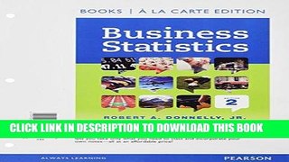 MOBI Business Statistics Student Value Edition Plus NEW MyStatLab with Pearson eText -- Access