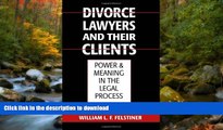 FAVORITE BOOK  Divorce Lawyers and Their Clients: Power and Meaning in the Legal Process FULL