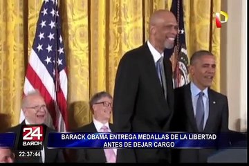 Barack Obama entrega Medalla de la Libertad a 21 personalidades