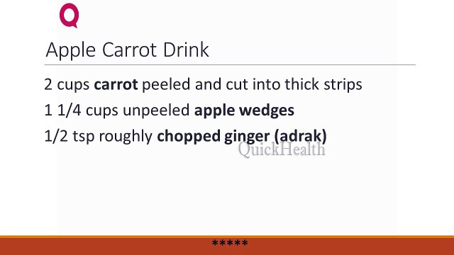 Apple Carrot Drink _ HEALTHY DRINKS _ HEALTH TIPS