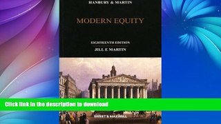 READ BOOK  Hanbury and Martin: Modern Equity FULL ONLINE