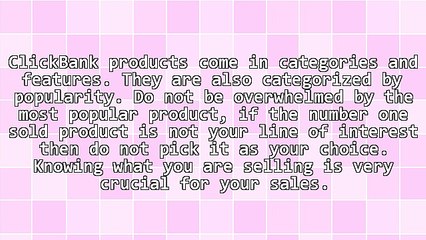 Finding The Right ClickBank Product For You