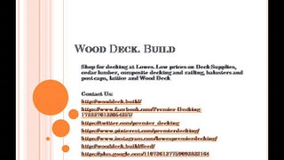 decking options - WoodDeck.Build - decking options - Wood Decks