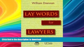 READ BOOK  Lay Words for Lawyers: Analogies and Key Words to Advance Your Case and Communicate