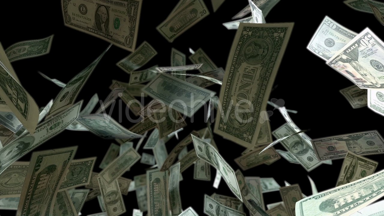 Money pack - Dollar Bills and Coin Royalty Free Motion Graphics