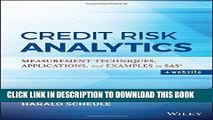 [PDF Kindle] Credit Risk Analytics: Measurement Techniques, Applications, and Examples in SAS
