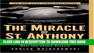 Best Seller The Miracle of St. Anthony: A Season with Coach Bob Hurley and Basketball s Most