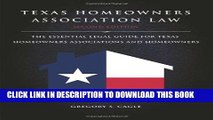 KINDLE Texas Homeowners Association Law, 2nd ed. PDF Full book