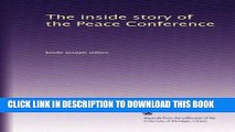 [FREE] Ebook The inside story of the Peace Conference PDF Kindle