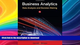 FAVORITE BOOK  Business Analytics: Data Analysis   Decision Making FULL ONLINE