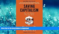 READ BOOK  Saving Capitalism: For the Many, Not the Few FULL ONLINE
