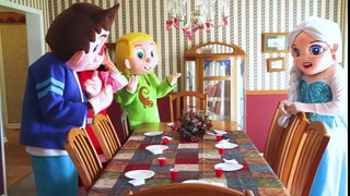PJ Masks Villain Romeo Steals Christmas Dinner In Real Life- Trolls Toys, Paw Patrol, Peppa Pig IRL - YouTube