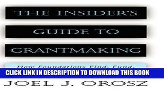 EPUB The Insider s Guide to Grantmaking PDF Full book