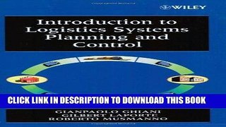 KINDLE Introduction to Logistics Systems Planning and Control (Wiley Interscience Series in