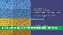 [FREE] Ebook Human Resources Administration: Personnel Issues and Needs in Education (5th Edition)