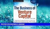 READ BOOK  The Business of Venture Capital: Insights from Leading Practitioners on the Art of
