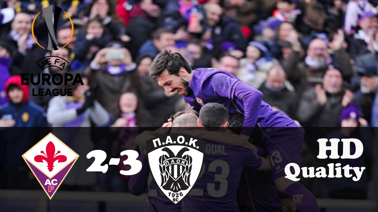 FIORENTINA VS PAOK THESSALONIKI FC 2-3 HIGHLIGHTS EUROPA LEAGUE 24/11/2016