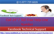 Facebook Technical Support 1-877-729-6626 toll free number for Facebook Tech Support