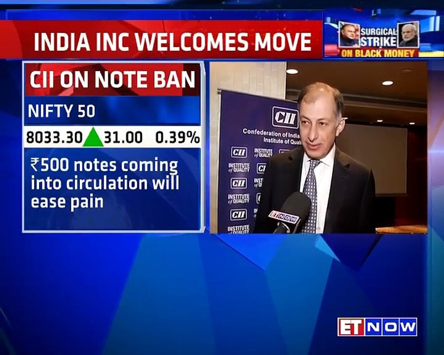 CII President On Demonetisation